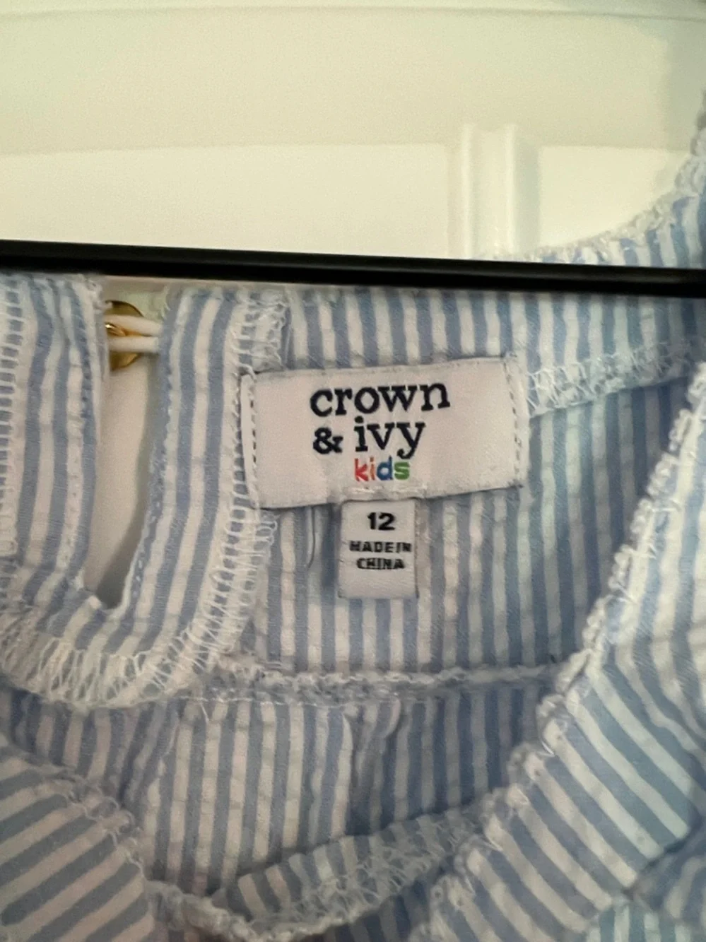 Crown & Ivy Seersucker Dress Size 12